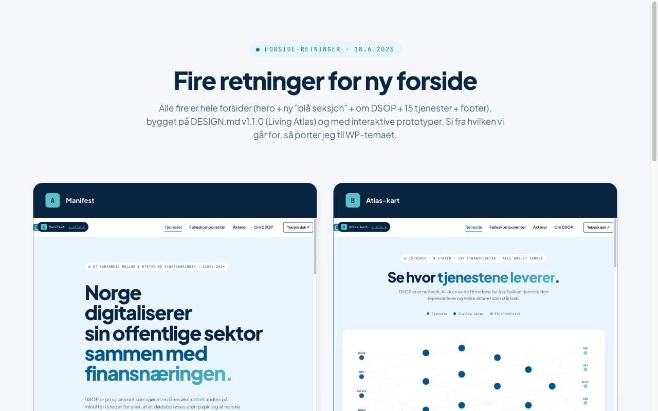Forside-hub